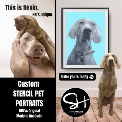 Pet Stencil Portraits
